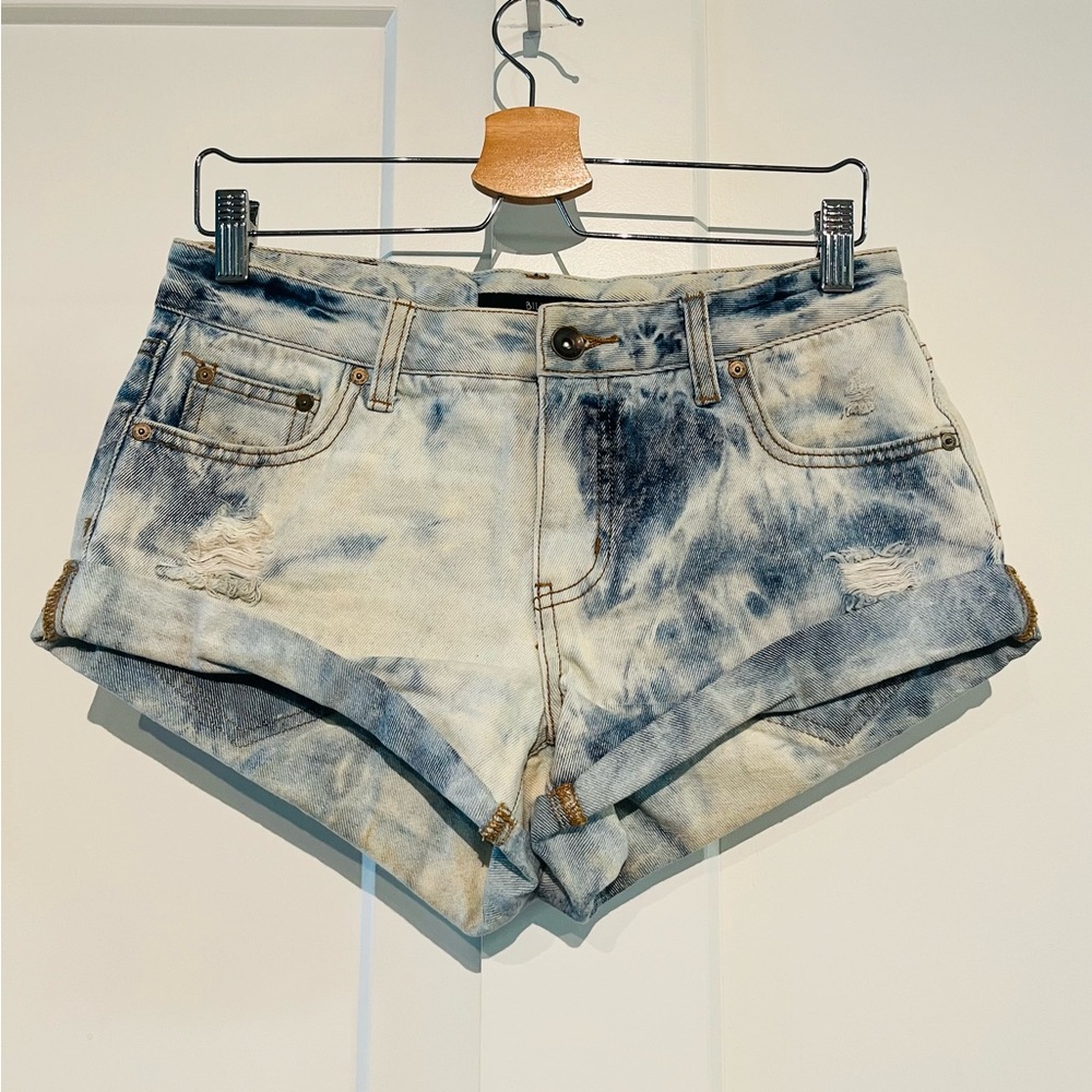 Billabong 26 Denim Tie-Dye Women Shorts